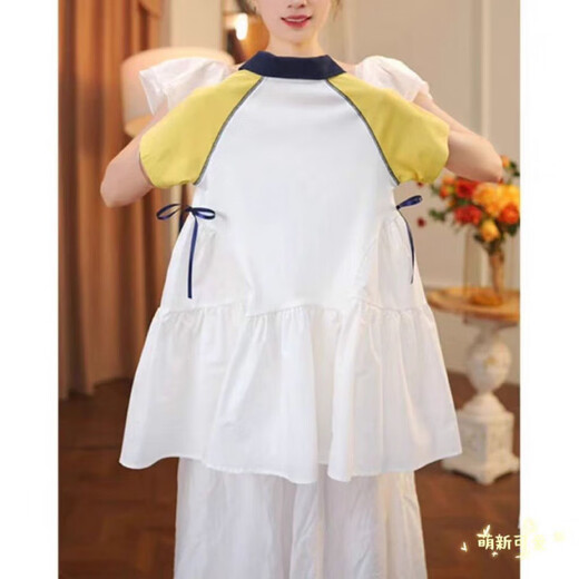 Ttpmer Girls Sommer Mode Polo-Rock kurzärmelige Kinderstil Kleid 9221-Kartoon Katze Polo-Rock 110