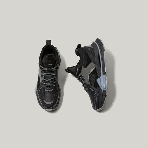 DANIEL HECHTER [Same Model in Shopping Mall] Men's Soft Breathable Daddy Shoes Classic Sports and Casual Thick Sole Shoes HC12108 Black 41