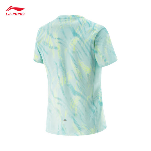 
Li Ning quick-drying cool short-sleeved T-shirt for women 2025 new reflective ice-sensing sun protection comfortable sports top ATSV376