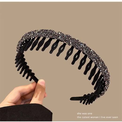 Flocking headband headband for women, special toothed anti-slip headband for face washing, broken hair sorting artifact, hairpin hairpin headgear, flocking value-for-money 2-piece set