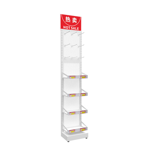 OUOETY PROVINCE STAGET SIPERMARKET ÉTABLES SNAGES ALIMENTAIRES CHEWing Gum Storage Rack Pharmacie Fin Promotion multicouche Promotion Small Shelf White 30 * 20 * 1416 Couper Board sans crochet