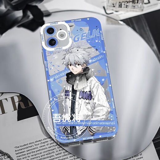 
Winter Solstice eva New Century Evangelion Asuka mobile phone case adapted to Xiaomi OPPO Real Me Apple Huawei Soft Angel Eye Transparent Shell K15904 nova Honor Series--Model Send Remarks to Customer Service