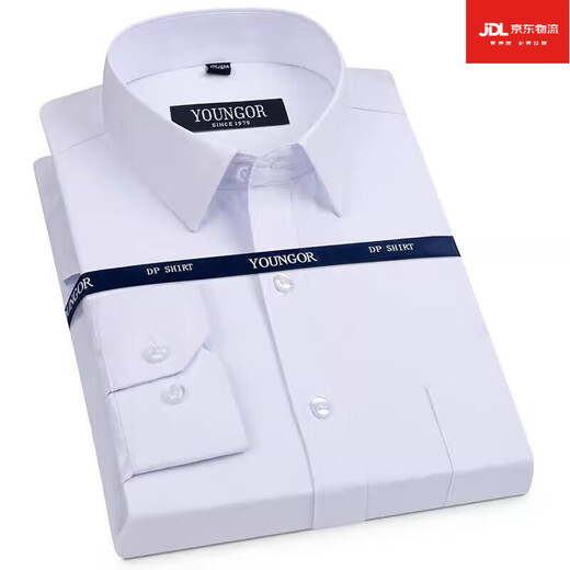 Store oficial de Yager Store Oficial de manga larga Primavera y otoño 2025 NUEVO NEGOCIO FRAVE DE Iron Compañía profesional Formal White 6625 [Stripe azul estrecho] One Size 39 Code 120Jin [Jin iguala 0.5 kg] -130Jin [Jin equivale a 0.5 kg]