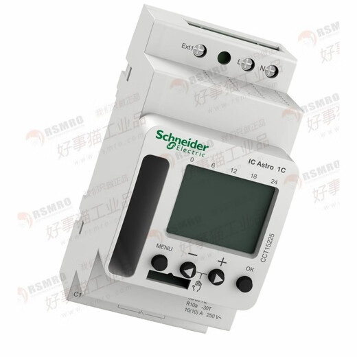 Schneider Electric Programable Time Control Switch ACTI9 IC ASTRO1C Smart 10A, 1 Kanal CCT15940_ITA_4C_24H/7D_30