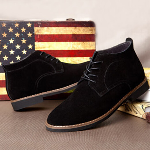 2025 AUTOMNE NOUVELLE BOOTS BOOTS MEN'S HIGH TOP RETOUR VELVET VELVET CUIR CHAPAGNE MENS BOOTS CONCUTER CUIR BOOTS LA LA TIGLE MENS DES MENSE PLUS VELVET 9898 Black 38