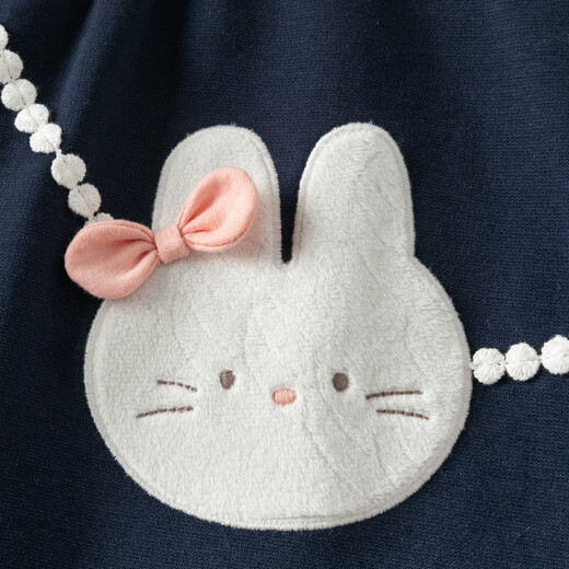 David Bella (Dave/Bella) Strickkleid für Kinder 2025 Mädchen Herbst Kleidung neuer gefälschter zweiteiliger Rock für Mädchen Baby Kleidung Little Prinzessin Rock Marine Blau [Spot] 100 cm (Empfohlene Höhe 90-100 cm)