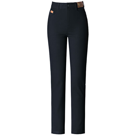
9227 White jeans wash straight-leg casual middle-aged women's cotton middle-aged and young fashionable simple women's pants black 29