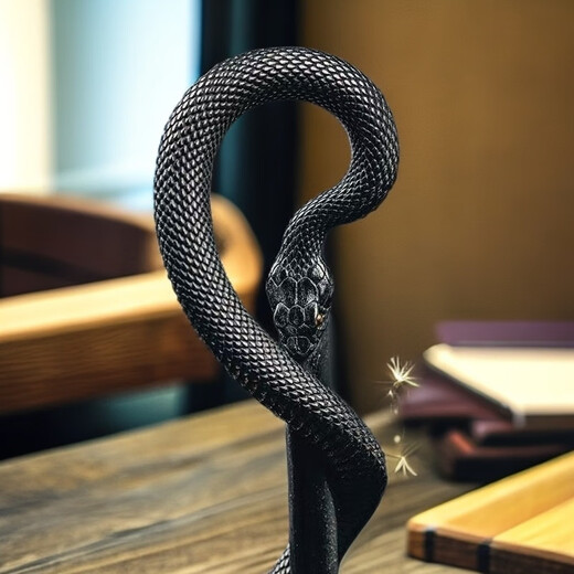 KZD Old Phoenix 999 sterling silver retro snake-shaped hairpin hair accessories black hairpin blends various fairy styles female gifts black