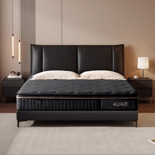 MAXUEER3DMAX MATTENTS LUMBAR MATTRE INDÉPENDANT MATTENTS Spring 1,8m Coussin de maison double M1098 [KNIGHT BLACK] Matelas lombaire 3Dmax 1500 mm * 2000 mm