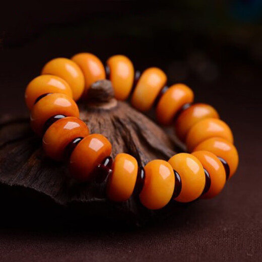 Lei Yumeng Generation Natural Old Beeswax Bracelet Gold Twisted Honey Bracelet Unoptimized Raw Stone Men's and Women's Beeswax Pendant Pendant (Style 5) Beeswax Frosted Style