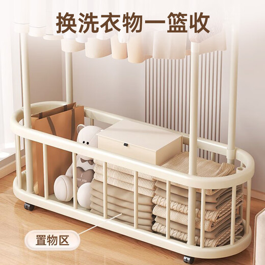 Quanpinwu clothes hanger floor-standing vertical coat rack hanging clothes rack bedroom special clothes drying rack hanging clothes high-end storage rack single 60