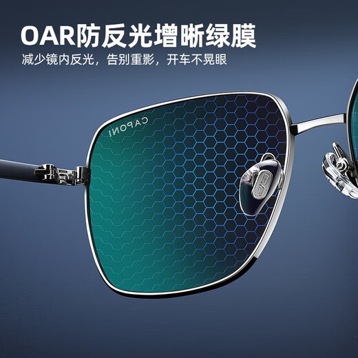 CAPONI carbon fiber sunglasses for men and women polarized sunglasses for driving and driving, fishing and UV protection