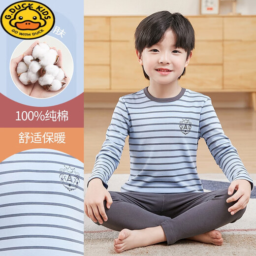 G.Duckkids Детская осенняя одежда и осенние брюки хлопковое тепловое нижнее белье для мальчиков A-класса Pure Cotton Hetton осенняя и зимняя детская детская одежда Маленькая и средняя детская хлопковая свитер.