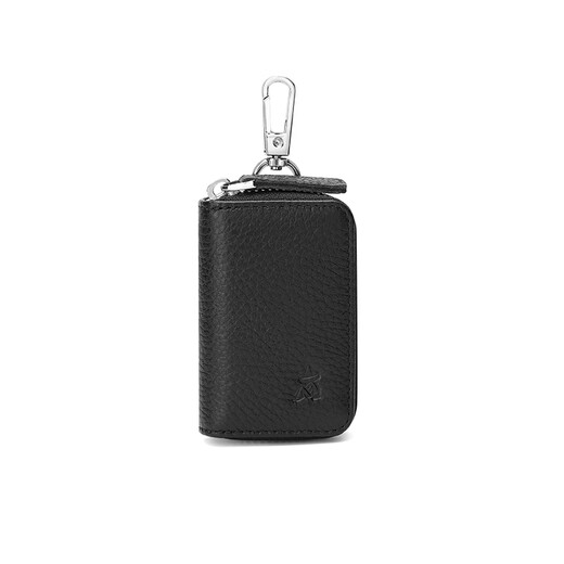Vogelscheuche (mexikanische) Autoschlüsselset für das echte Leder von Männern Einfacher kleiner und einfacher Münzbrieftasche KOLK TOT BAG Black_two Arten von Pull-up-Zufällige Lieferung