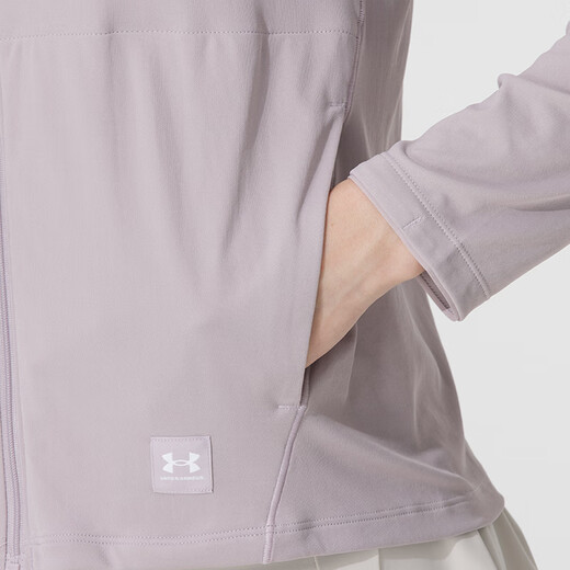 安德玛（Under Armour）女装 2025夏季新款运动服休闲舒适潮流时尚户外连帽外套 1390060-009 S