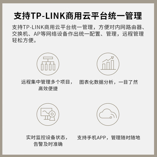 TP-Link Enterprise VPN Router Commercial Gigabit AP Manager Home AC Contrôleur Ten Gigabit SFP + ER6220T 4-PORT Gigabit / 10 Gigabit Optical Port