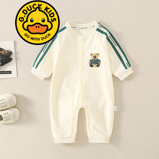 G.Duckkids Marke Baby Kleidung neue Herbstkleidung neue Baby Kleidung Langarm süßer Baby Jumpsuit Crawler Frühling und Herbststil 6221 Blau 80 cm