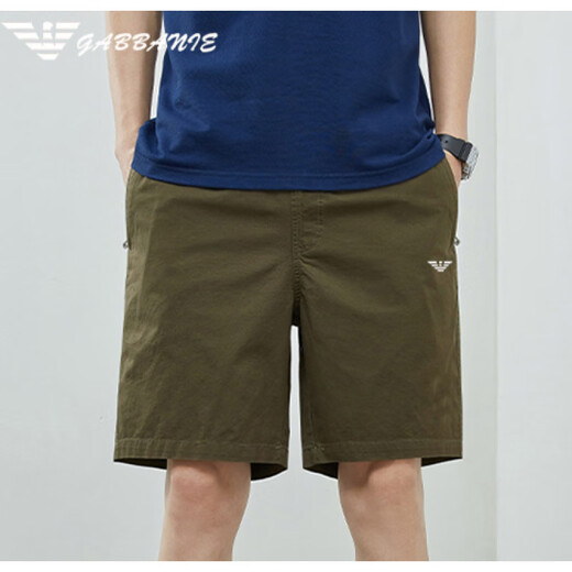 
ARMANIBR Armani Shorts Men's Summer Loose Casual Pants Men's Beach Breeches Ice. Wire Medium Pants Sports Five-Crimp Pants D9224 Khaki 2XL