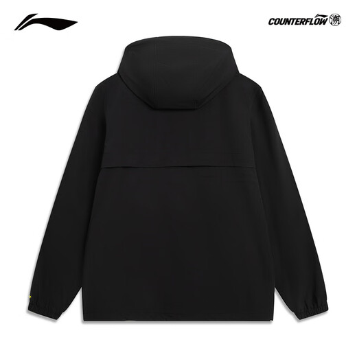 LIGE Outdoor CF Rückverfolgbarkeit | Winddichter und wasserdichte Sportwindbreaker für Männer und Frauen im gleichen Stil 25 neue Sporttop AfDVF47 Black-1 S