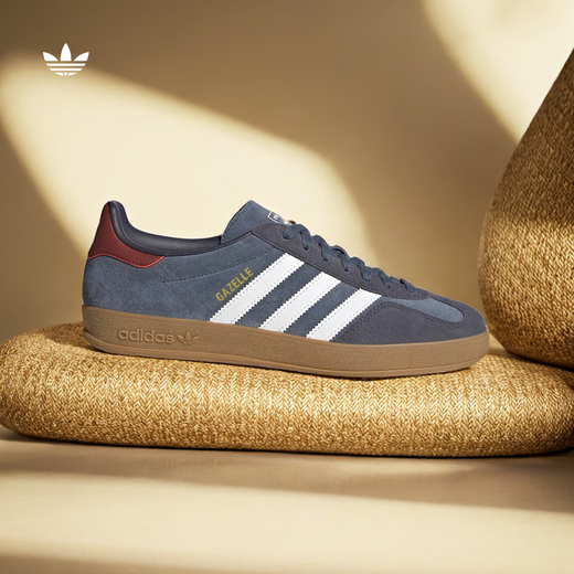 Adidas Adidas GAZELLE German training shoes men's shoes 2025 super hot new retro shoe T-toe JI3522 JI3523 milk yellow 37 support identification