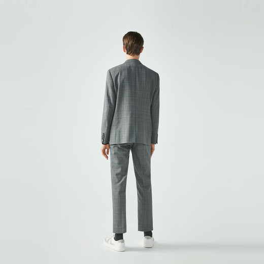 Rimba Men's Sheep Wool Business Formal Commuting Suit Spring and Autumn Men | BSFG3915 Medium Gray (Slim Version) M