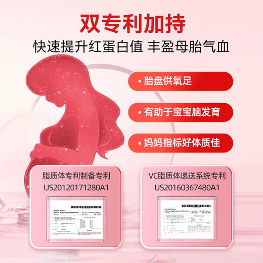 Confidence USA信心康乐孕妇补铁软胶囊 铁剂女性孕期哺乳期补血改善贫血60粒/瓶