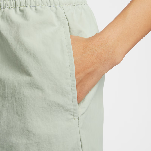 Nike (Nike) Nike OFFICIEL Everything Femme's Midaist Shorts d'été Nouveaux pantalons sportifs tissés FV6623 034 Light Silver / White XS