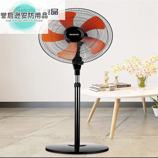 18-inch double ball bearing electric fan floor fan commercial high wind dormitory industrial fan red