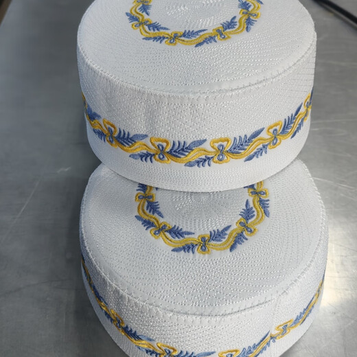 SHEYIJUN Hui men's hat thickened printed Hui worship hat small size large size ethnic minority hat men 54