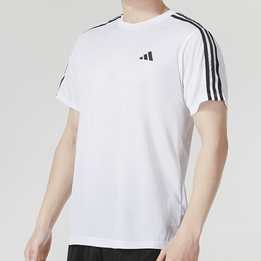 Adidas men's summer sports suit quick-drying fitness clothing running training short-sleeved T-shirt casual pants five-point shorts IB8151+IC1484 S