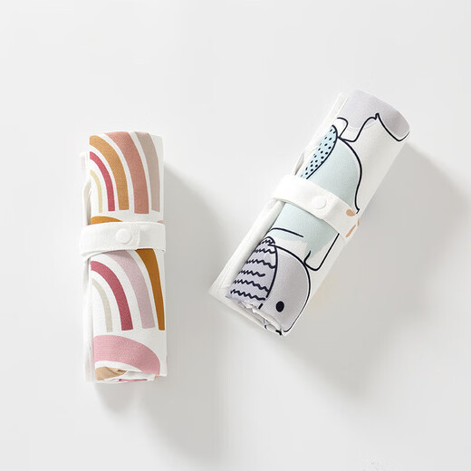 Baby Urin Septum Neugeborene Babywindelersatzpolster kann wasserdicht und klein und tragbar für den Kindergarten. Grauer Elefant (rechteckiger Urinpolster) 60*35