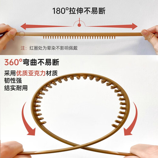 MOLC Men's Invisible Hair Hoop Sports Black Hair Cave Anti-Slip Headband Women's 2025 New Boys Face Wash Hairpin Hair Bundle F1319 Black Face Wash Hair Hoop