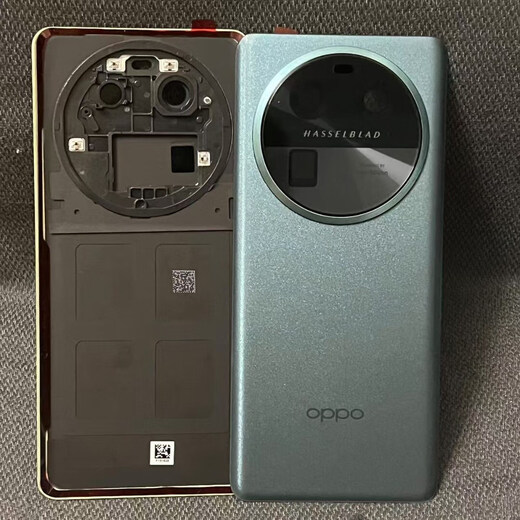 Suitable for oppofindx6pro original disassembly back cover findx6 original disassembly glass battery cover back case Findx6pro (yunmo black original back cover with lens