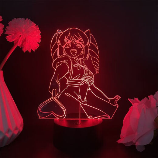 哈士顿憧憬成为魔法少女周边小夜灯柊舞緹娜杜乃可莉丝天川薰子动漫手办 白底裂纹7色触控 usb+电池仓 4877  天川薰子