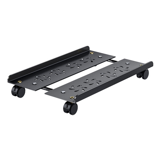 Shanze desktop computer main chassis bracket movable main chassis bracket base chassis tray universal pulley lock wheel brake metal material simple installation ZTJ-02