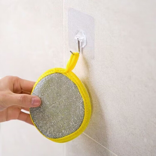 Dishwashing sponge, ingot towel, dishcloth, kitchen supplies, cleaning pot and dishwashing tool, dishwashing sponge block magic wipe, ingot cleaning cotton dishwashing wipe, 5 pieces, ingot towel in random colors