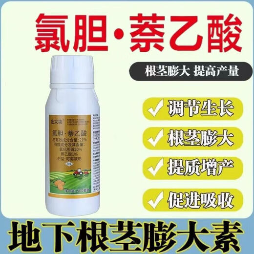 Golden Chunk Choline Chloride Naphthalene Acetic Acid Expansion Sweet Potato Garlic Rhizome Tuber Underground Crop Expansion Growth Regulator 500g