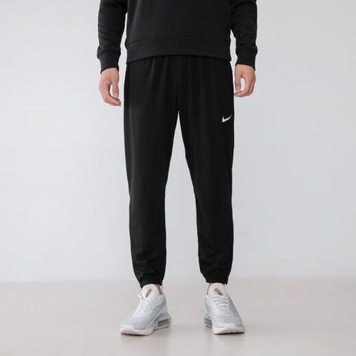 耐克（NIKE）速干长裤男裤薄款运动裤束脚透气休闲裤潮DD5004 黑色/DV9737-010 运动休闲  S 100-120斤