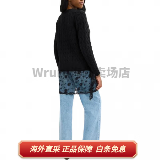 Coach (Coach) FW24 Solid Color Letter gedruckt runden Hals langärmeliger Pullover für Frauen schwarz Schwarz S