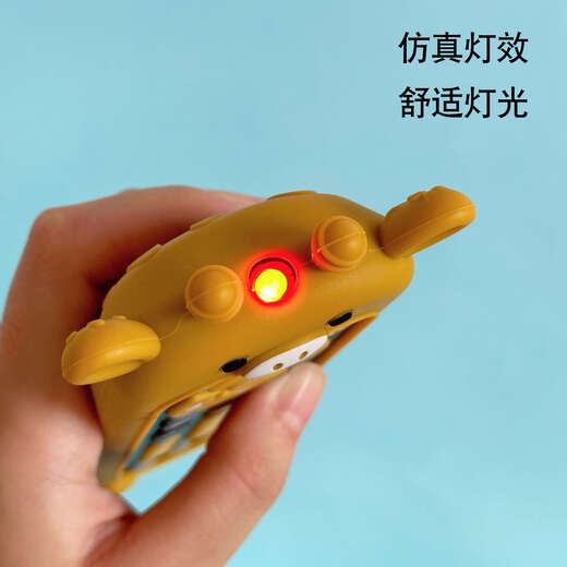 Infant and Toddler TV simulation remote control children with music English learning remote control early education puzzle cognitive toys [monkey silicone sleeve] remote control