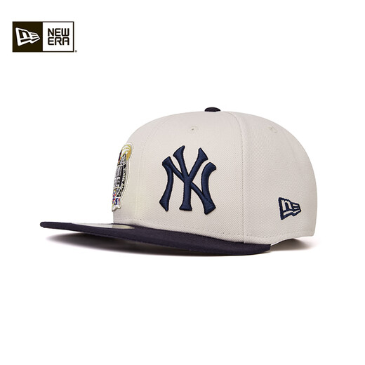 
NEW ERA MLB Baseball Cap 2025 new color block hard top flat brim full cap 5950 60756051-Black 738