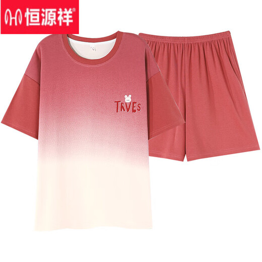 Hengyuanxiang-Pyjamas und Frauenheimkleidung für Freizeitkleidung können im Frühjahr und Herbst-Sommer-Baumwoll-Set getragen werden, um 2025 neues Modell YZT-9859 L [100-120jin [Jin gleich 0,5 kg] zu tragen] tragen]