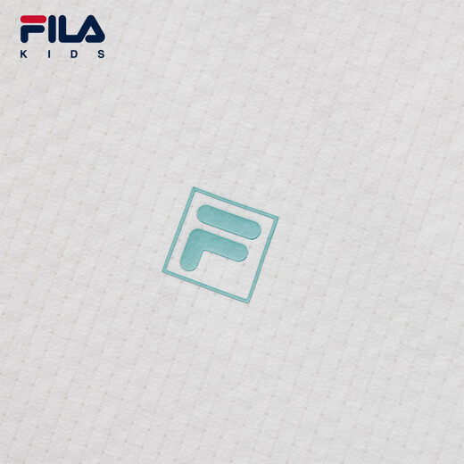 FILA Children's Sun Protection Clothing 2025 Autumn New Loose Hooded Woven Jacket for Boys, Middle and Large Children Standard White-WT 160