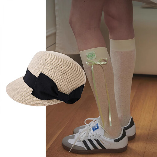 Lushanwu Top Hat, elegante sombrero de sol francés, el reverso de verano, mostrando la cara de la cara pequeña del sol, el sombrero de paja Ecestrian Mujeres de la copa francesa [Bee] (54-57 cm)