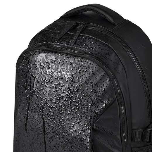 Business backpack for men travel commuting to and from get off work 16-inch laptop backpack college school bag black [waterproof material + reinforced shoulder strap]