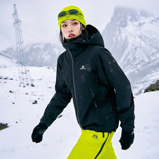 Tuolu Zhuque Pro Jacke für Frauen Hartschale winddichte wasserdichte Jacke im Freien im Freien für Reiseberichte, die atmungsaktive lose Jacke Black Advanced Hard Shell | höherer Schutz s
