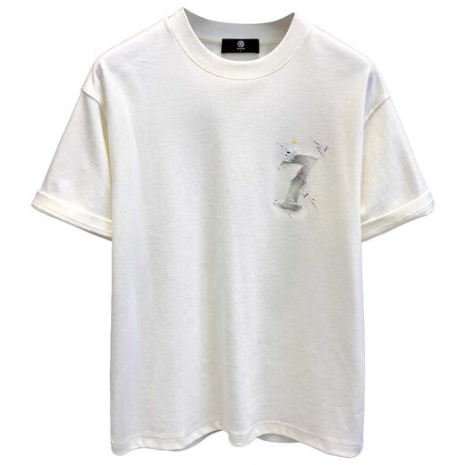 Jeep Spirit authentique Jeep haut de gamme haut de gamme à manches courtes à manches courtes t-shirts personnalisés pour hommes pour hommes 2025 Été lâche American Top pour hommes 6630 T-shirt blanc xl Code 140-155jin [Jin est égal à 0,5 kg]