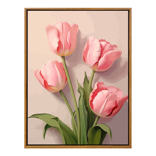 Yonghuan Heilung Tulpe Digitales Ölmalerei hohe Schwierigkeitsgrad-Hand-Passing-Zeit zur Linderung von Langeweile handbemaltem Ölgemäld