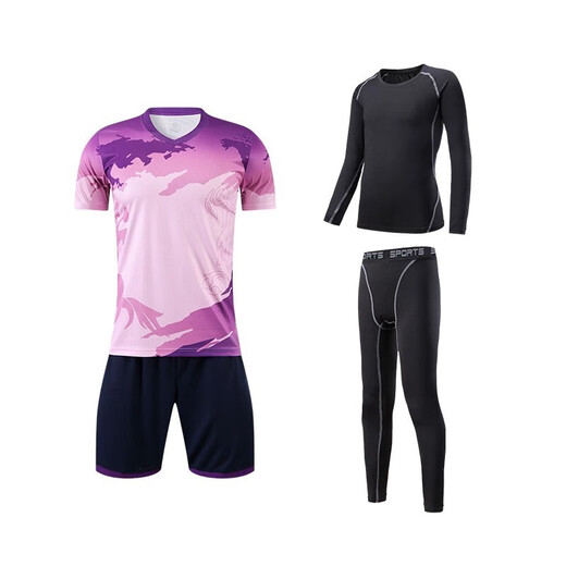 Xu Qixing Children's Football Suit en jeu d'automne et hiver en hiver Fourniture de l'équipe primaire Équipe d'étudiants de la compétition Équipe de formation en compétition YL-9215 Black (set quatre pièces) Les 20 tailles pour enfants (100-120cm40-60jin [Jin est égal à 0,5 kg]))
