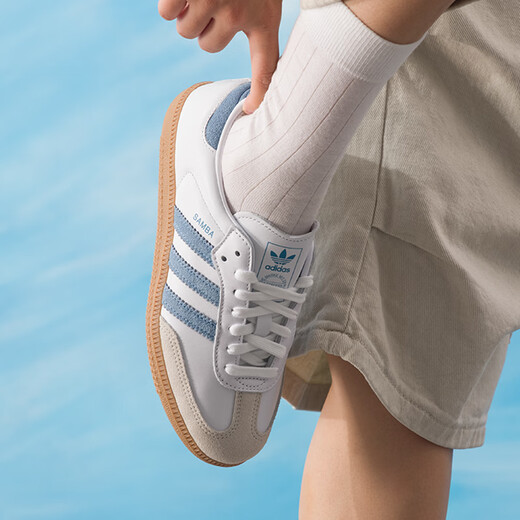 阿迪达斯 （adidas）三叶草女鞋 2025秋季新款运动鞋时尚复古T头鞋SAMBA OG W休闲鞋 JS1391 35.5